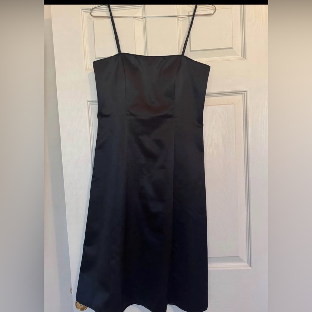 JS Boutique Black Satin Dress